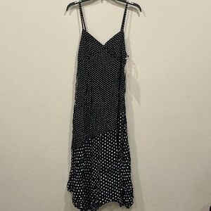 Polka dot midi dress